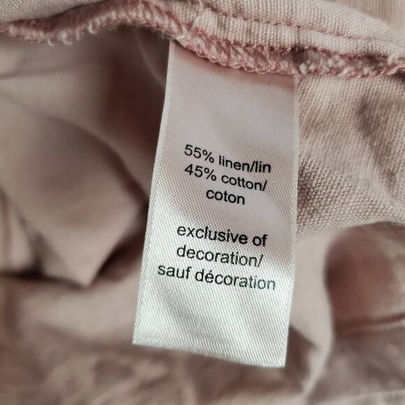 Maurices Linen Blend Utility Jacket Women’s XS Pink Eyelet Detail Pockets - Picture 7 of 8